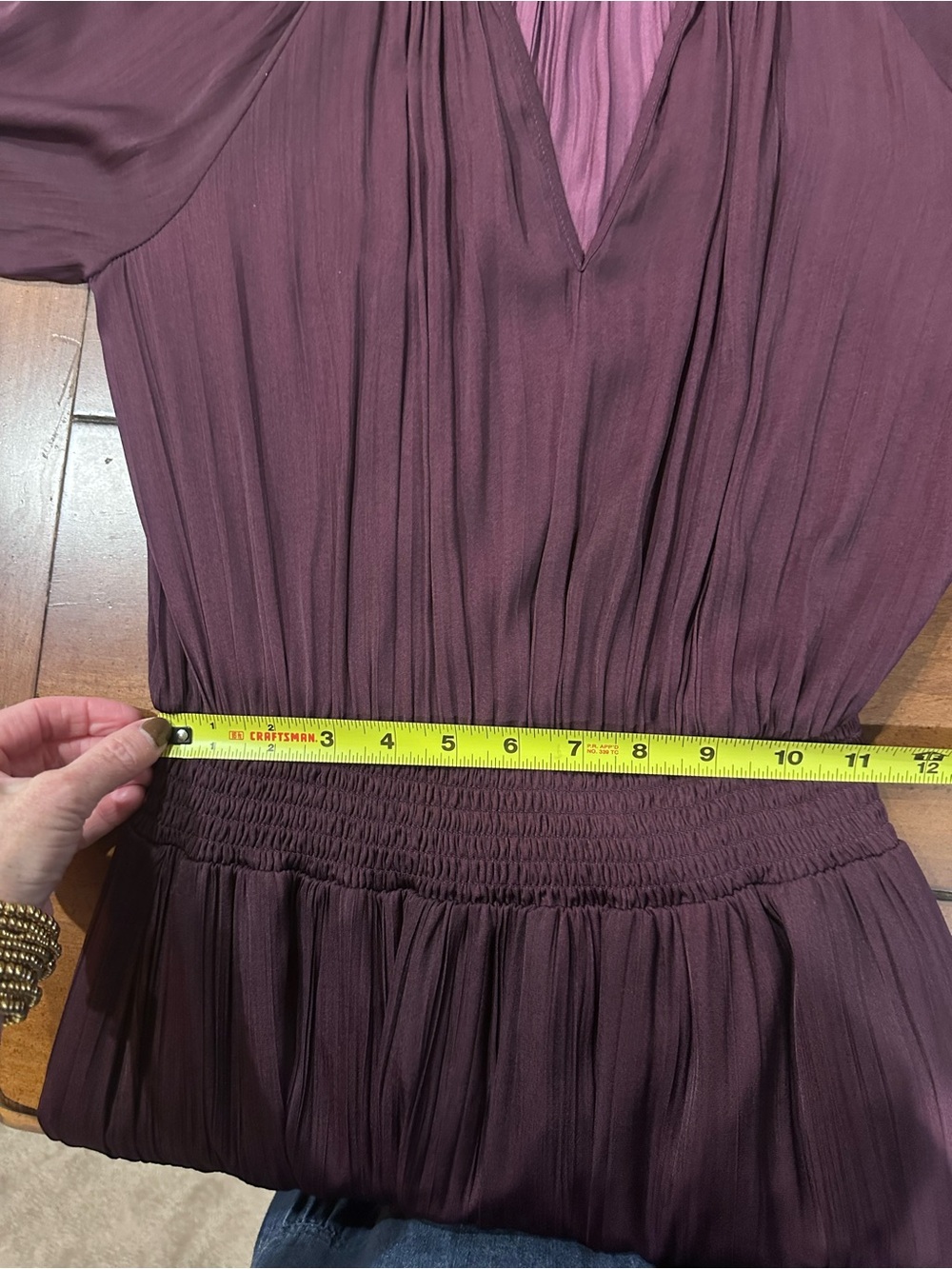 Evereve Deep Plum Long Sleeve Midi Dress - Picture 9 of 13